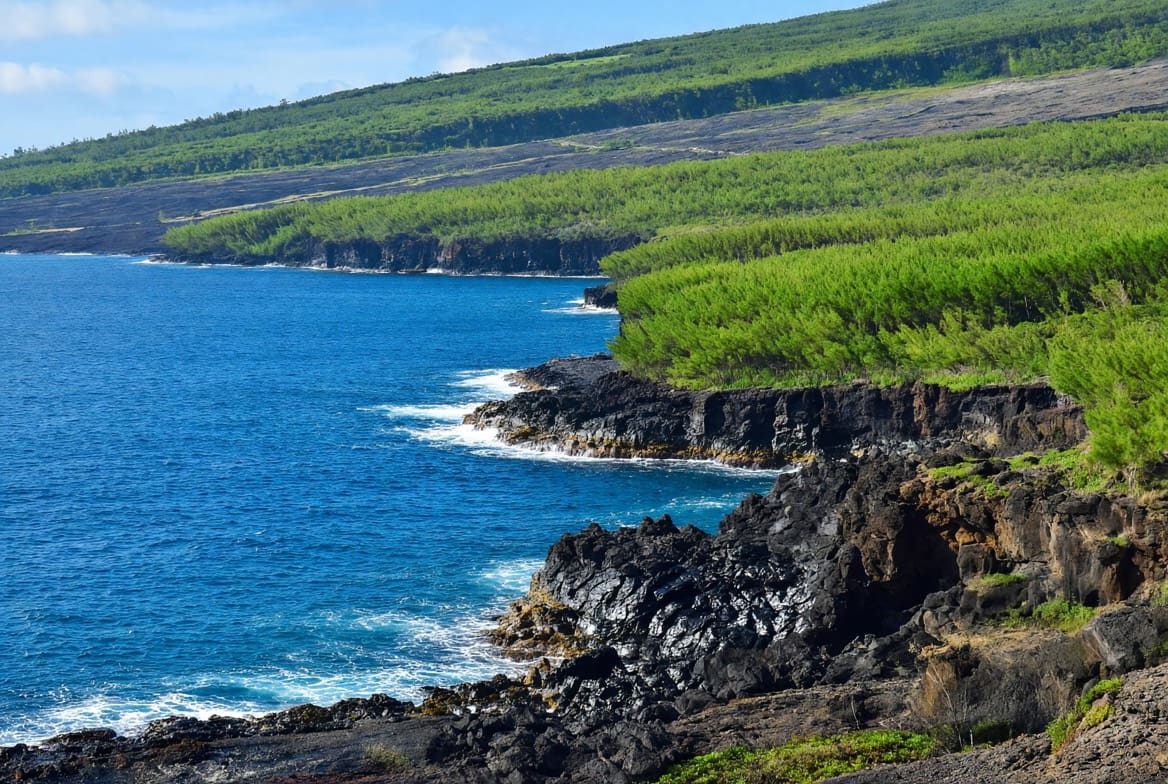 La côte volcanique du Grand Brûlé à Saint-Philippe (974)